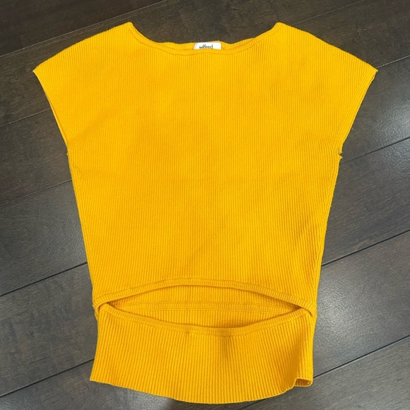 Wilfred Cut Out Yacine Top - Tuscan Yellow - Size XS - Picture 3 of 9